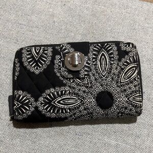 Vera Bradley Black and White Patterned Women's Wallet